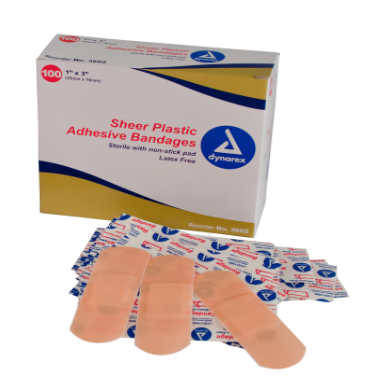 Bandage, Adhesive Plastic Strip 1" x 3"