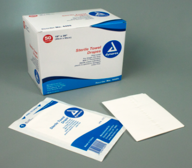 Drape 18" x 26" Sterile 2.75" Fenestrated