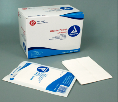 Drape 18" x 26" Sterile Non Fenestrated