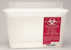 5 Quart Clear Sharps Container