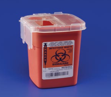 Waste Container for Pharma 2 Gallon 10" H x 7.25" D x 10.5" W