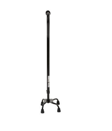 McKesson Small Base Quad Cane Steel 30 to 39 Inch Height Black CANE,